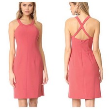 NEW Elizabeth And James $385 Imogen Halter Mini Dress Side Slit Womens Size 4