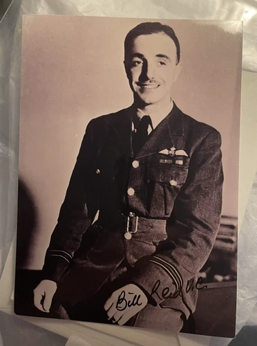 BILL REID VC HAND SIGNED PHOTOGRAPH WW2 BOMBER COMMAND