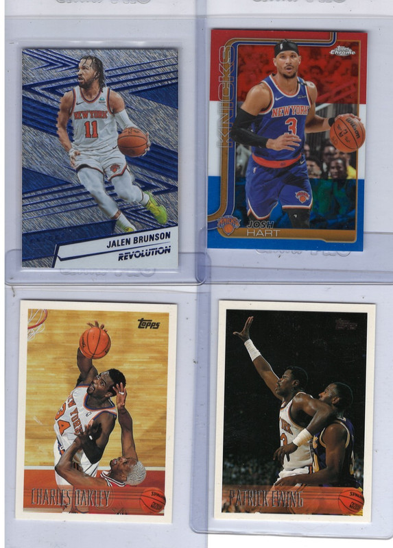 Jalen Brunson, Patrick Ewing Knicks Classic and Now Collection