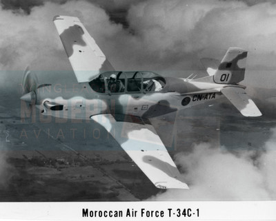 Beech T-34C-1 Turbo Mentor - Moroccan Air Force - Original Photo