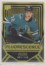 2021-22 Upper Deck Series 2 Fluorescence Gold 91/150 William Eklund #FL-17 a2k
