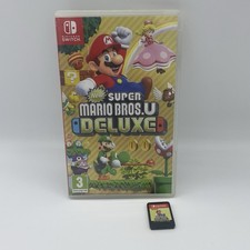 Nintendo Switch Super Mario U Deluxe Video Game With Case (Case Sleeve Ripped)
