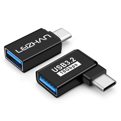 USB Adapter 2 Stück USB A zu Type C 10 Gbps Datenübertragung schnell Stecker OTG