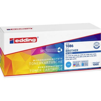 Edding 18-1086 Toner Replaces Brother TN-243 Cyan Compatible 1000 Pages E