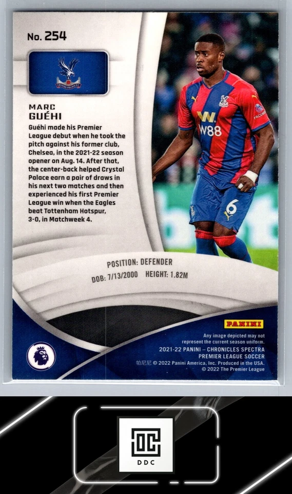2021-22 Panini Chronicles #254 Marc Guehi Spectra Premier League - Image 2 of 2