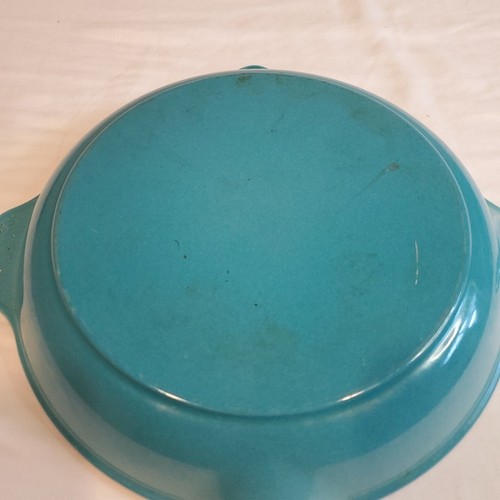 Le Creuset #26 Padella/Padella Rotonda Caraibi Teal Blu Ghisa 10,5" - Foto 6 di 8