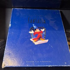 Disney  s Fantasia Deluxe Laserdisc Boxset Lithograph Print Booklet Worn Cover