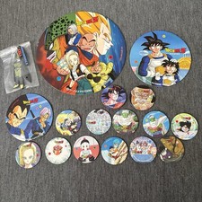 Dragon Ball Z Vintage Round Menko Cards Collection Lot Son Goku Cell DBZ Japan