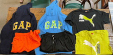 6 Boys Activewear Lot Size Large 10/12 Hoodies Shorts Shirts Gap Puma Champion