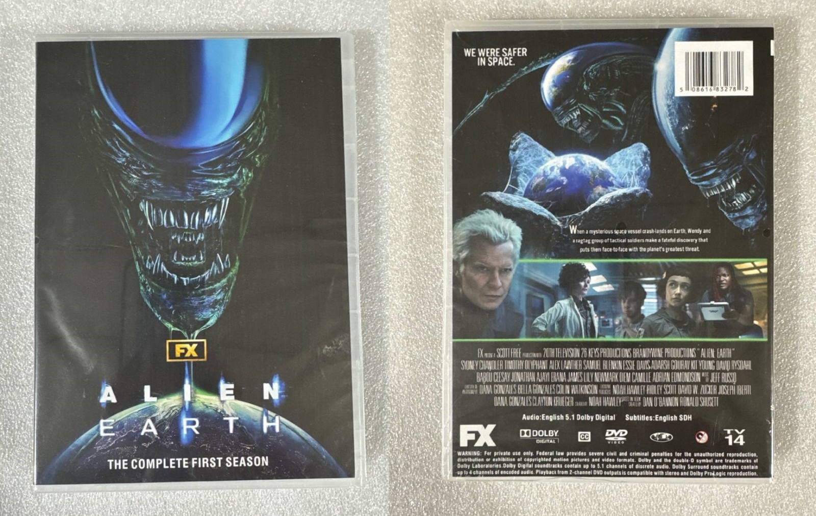 Alien Earth: The Complete Series Season 1 DVD 3-Disc Set Brand New