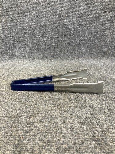 Vintage Vollrath Navy Blue Handled 10" Metal Tongs 47909 NSF - Picture 5 of 7