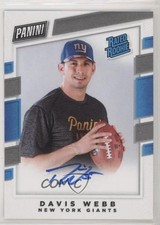 2017 Panini NFLPA Rookie Premiere Auto Personal Edition Davis Webb Auto 0p5