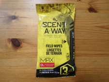 Scent-A-Way Field Wipes Max Odorless