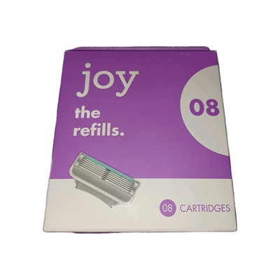 Joy Five-Bladed Women's Razor Blade Refills - 8 Ct New Sealed (XJ)