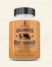 Ancestral Supplements Grass Fed Beef Thyroid 500 mg 180 Caps