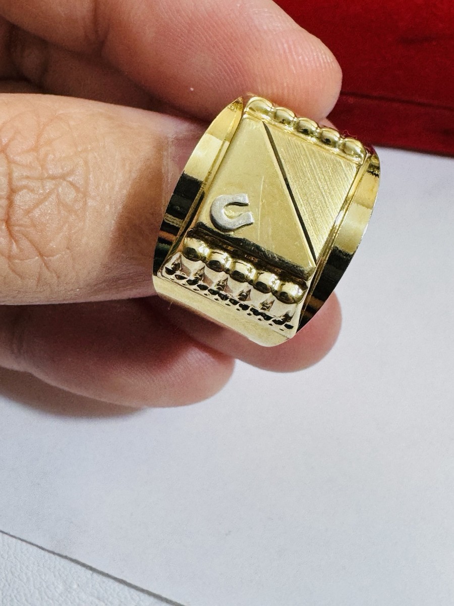 アクセサリー 18K (750) saudi gold 18K 18Ct 750 Real Fine Saudi Gold 16.5”/ 17.5” long Letter M