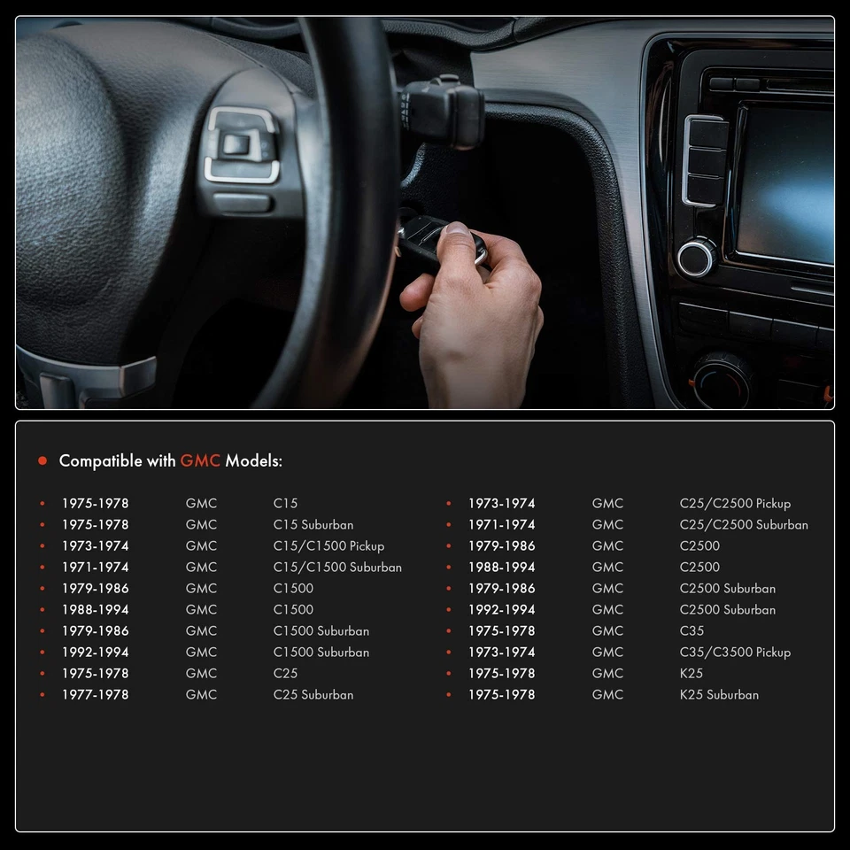 Interruptor de encendido para camioneta GMC C15 C1500 C25 C25 Suburban C2500 C35/C3500 K25 Foto 2 de 4