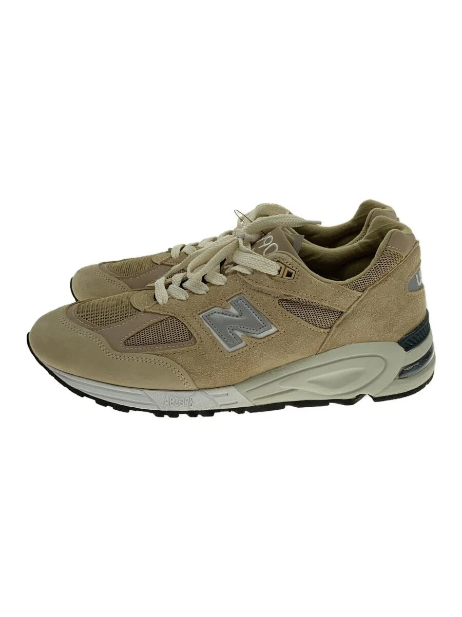 US10.5 New Balance M990 Beige Beige Camoscio