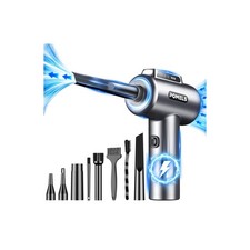 Compressed Air Duster, 110000RPM Ultra-Powerful Electric Air Duster with LED ...