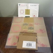 Diamond Press  Holiday Frames Stamps And 6  Embossing Folders. HSN