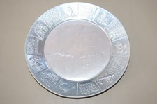 Vintage Aluminum Nursery Rhyme Plate Dish Bowl Juvenile Childs