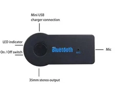 RECEIVER BLUETOOTH dongle adapter audio aux stereo for car truck van motocycle