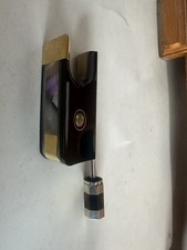 Cello Bow Frog 4/4 Size Tortoise Shell Copper Mounted