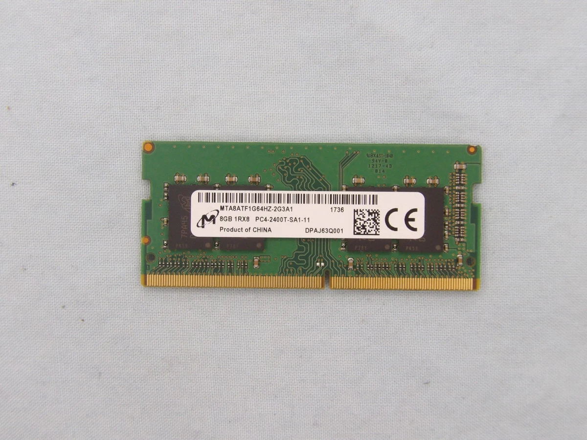 Micron PC4-19200 (DDR4-2400) Bus Speed Computer RAM 8 GB Capacity