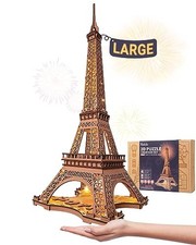 ROLIFE Three -dimensional puzzle glowing Eiffel Tower 53cm 164PCS LED Lights for