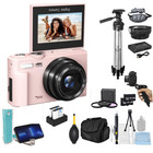 Digital Camera 64MP 4K Camera Vlogging Camera for YouTube 30FPS with WI-FI 16X
