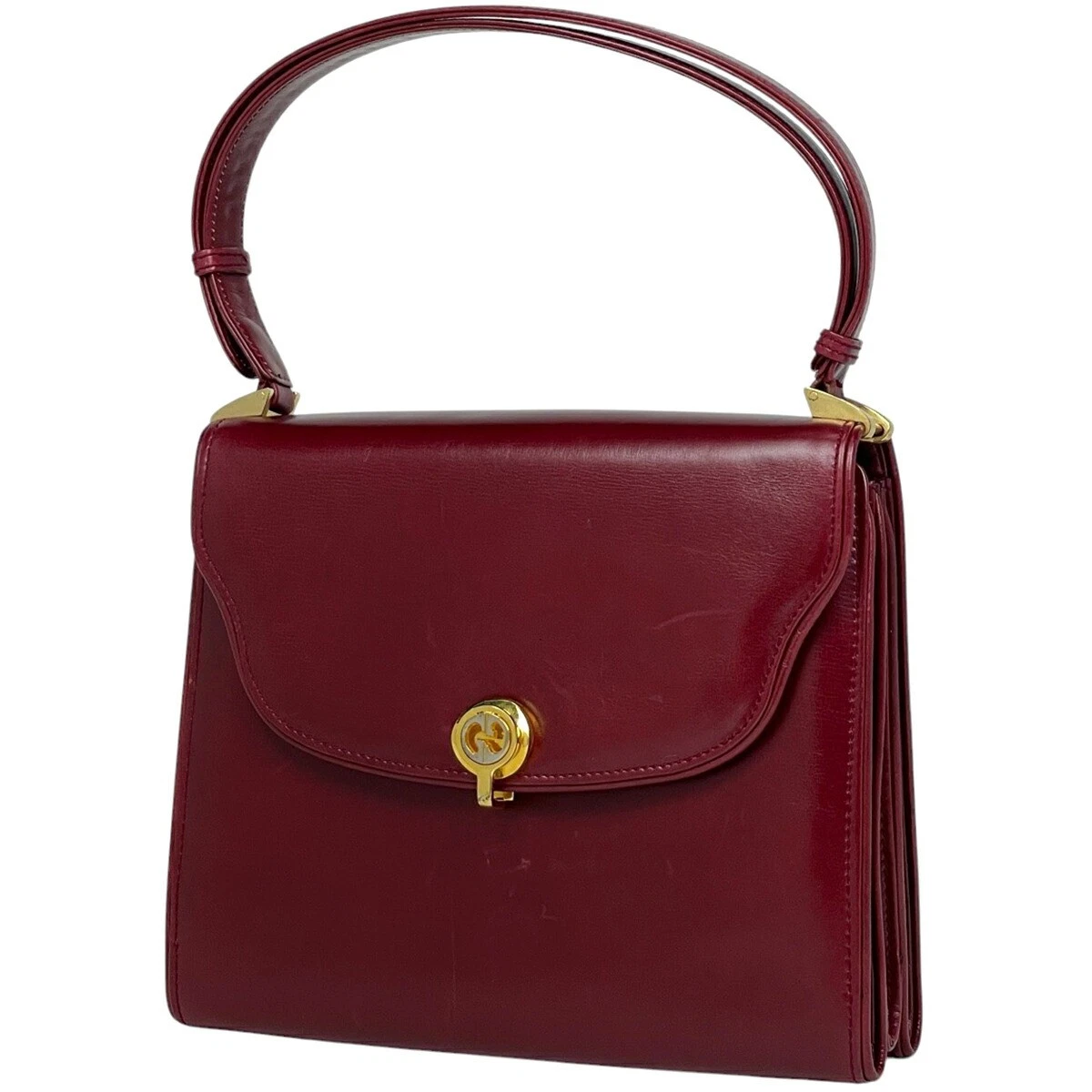 Sac bandoulière Gucci Gg logo un sac à main cuir ancien rouge femme