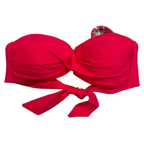 Bar III Womens Size M Pink Twist Bandeau Bikini Top NWT - Picture 3 of 7