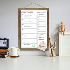 Dry Erase White Board Weekly Calendar Board, Magnetic Whiteboard for Wall,10....