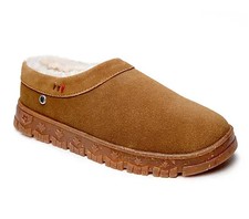 Minnetonka Neva Slip-On Suede Slipper Tan Brown US 9 M NIB
