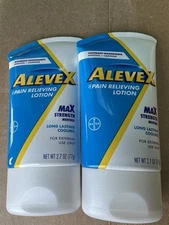 2 x AleveX Pain Relieving Lotion | Max Strength Menthol | Long Lasting Cooling