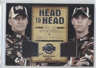 2010 Wheels Main Event Head-to-Head Memorabilia Jeff Burton Denny Hamlin 0o9