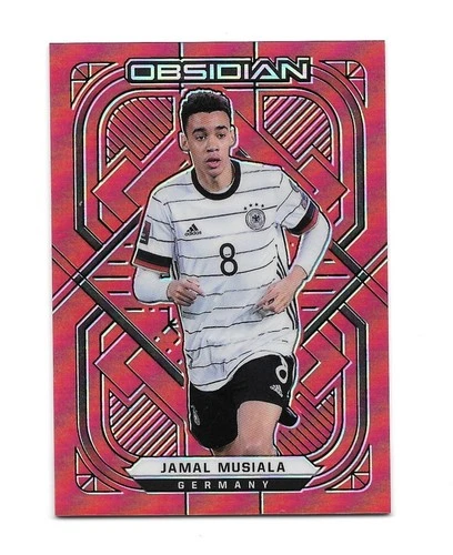 Jamal Musiala 2021-22 Panini Obsidian Soccer Red 04/10 #29