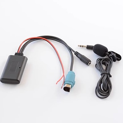 Bluetooth AUX Input 5.0 Receiver Mic Cable Adapter For Alpine KCE-236B 9870/9872