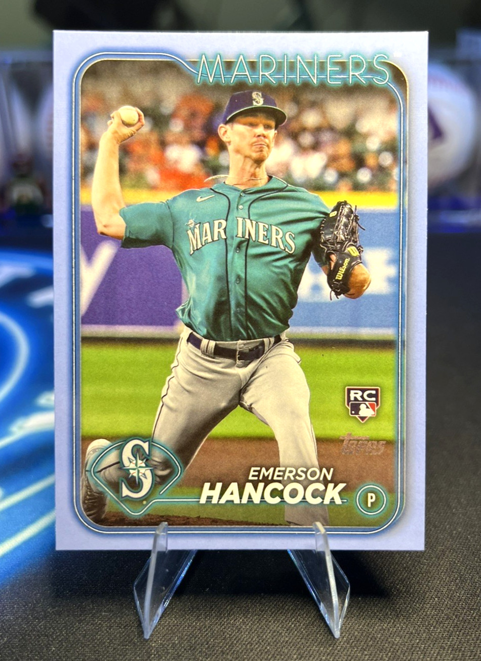 Emerson Hancock - 2024 Topps Series 1 - #39 - Fathers Day Powder Blue 10/50 (RC)