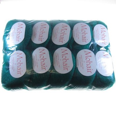 KNÄUEL WOLLE/MOHAIR DUNKELGRÜN EISEN 3/4 500g LA21534