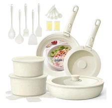 Ganiza 27pcs Nonstick Cookware Set, Pots and Pans Set Non Stick Detachable Handl