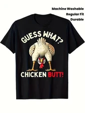 Funny Men S Funny Chicken Butt Rooster Graphic T Shirt