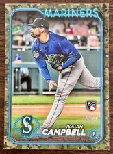 Isaiah Campbell 2024 Topps Series 1 #58 Rc Camo /25