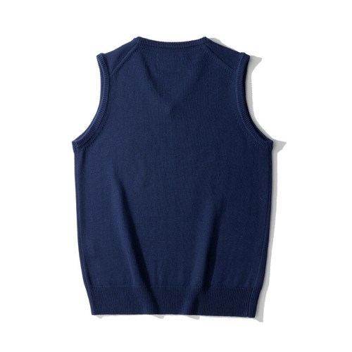 Spring Men Preppy Style Knitted Wool Waistcoat V-neck Pullover Vest Warm Thick - Picture 8 of 25