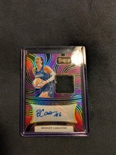 2025 Select WNBA Bridget Carleton #AM-BC Purple Prizm Patch Auto /99