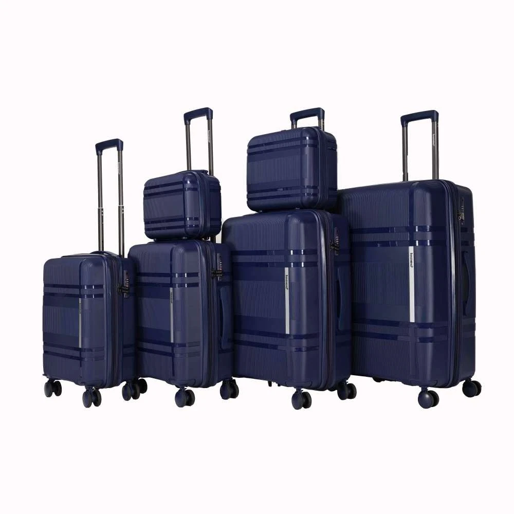 CEDON Shopper Pieghevole Blue Bagagli – Borsa Riutilizzabile In Poliestere Con Motivo Foglie, 57cm