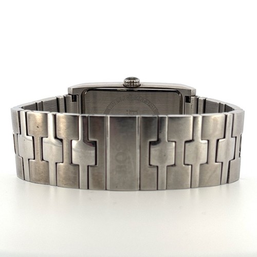 HUGO BOSS Men's Stainless Steel Black Rectangular Watch Ref HB.22.1.14.2008 - Picture 10 of 12