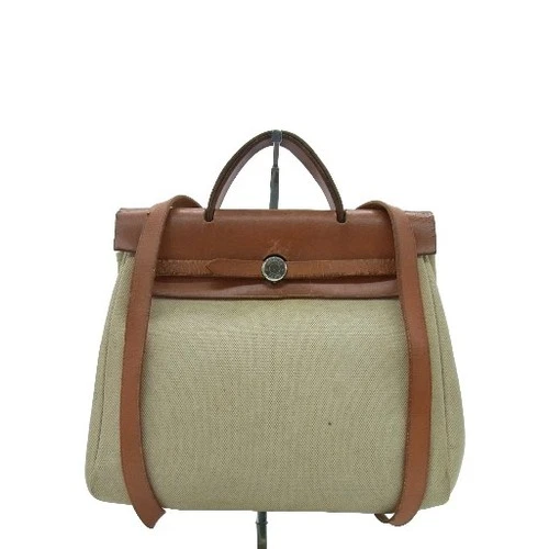 Auth YYY73 Hermes Her Bag Ad PM Backpack Silver Hardware from Japan