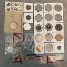 Vintage Token Medal 35 Coin Lot Seattle Novelty Casino US Mint Wooden Nickel