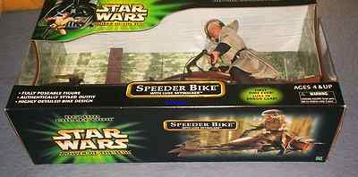 SW パワーオブジェダイ12個セット Hasbro Star Wars Power of The Force Speeder Bike & Trooper